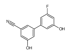 3-(3-fluoro-5-hydroxyphenyl)-5-hydroxybenzonitrile结构式