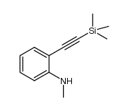 N-methyl-2-[(trimethylsilyl)ethynyl]aniline结构式
