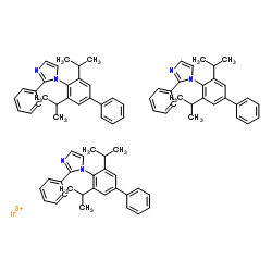 Tris[1-(3,5-diisopropylbiphenyl-4-yl)-2-phenyl-1H-imidazole]iridium(III),结构式