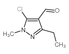 5-CHLORO-3-ETHYL-1-METHYL-1H-PYRAZOLE-4-CARBOXALDEHYDE structure