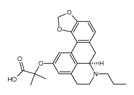 (R)-2-methyl-2-((7-propyl-6a,7,8,9-tetrahydro-6H-[1,3]dioxolo[4',5':5,6]benzo[1,2-g]benzo[de]quinolin-11-yl)oxy)propanoic acid Structure