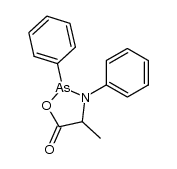 2,3-diphenyl-4-methyl-5-oxo-2-arsa-1,3-oxazolidine Structure