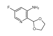 2-(1,3-dioxolan-2-yl)-5-fluoropyridin-3-amine结构式