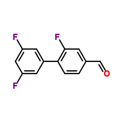 2,3',5'-Trifluoro-[1,1'-biphenyl]-4-carbaldehyde structure