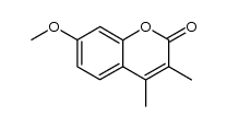 7-methoxy-3,4-dimethyl-coumarin Structure