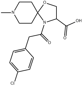 4-[2-(4-chlorophenyl)acetyl]-8-methyl-1-oxa-4,8-diazaspiro[4.5]decane-3-carboxylic acid picture