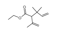ethyl 3,3-dimethyl-2-(prop-1-en-2-yl)pent-4-enoate Structure