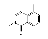 3,8-dimethylquinazolin-4-one Structure
