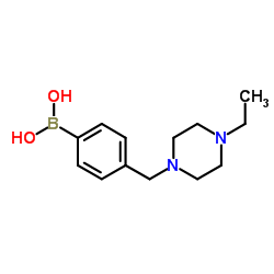 4-((4-ethylpiperazin-1-yl)methyl)phenylboronic acid Structure