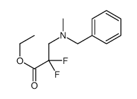 Ethyl 3-[benzyl(methyl)amino]-2,2-difluoropropanoate structure