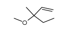 3-methoxy-3-methyl-pent-1-ene Structure