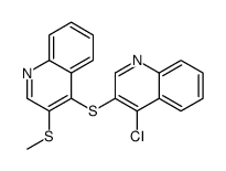 4-chloro-3-(3-methylsulfanylquinolin-4-yl)sulfanylquinoline Structure