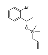 (S)-allyl(1-(2-bromophenyl)ethoxy)dimethylsilane结构式