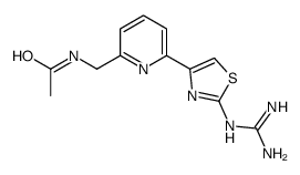 4-(6-(acetamidomethyl)pyridin-2-yl)-2-guanidinothiazole结构式