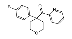 [4-(4-fluorophenyl)oxan-4-yl]-pyridin-2-ylmethanone结构式