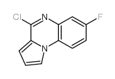 4-氯-7-氟吡咯并[1,2-a]喹喔啉结构式