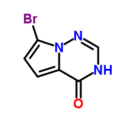 7-Bromopyrrolo[2,1-f][1,2,4]triazin-4(3H)-one structure