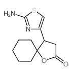 4-(2-AMINO-THIAZOL-4-YL)-1-OXA-SPIRO[4.5]DECAN-2-ONE Structure