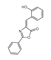 2-phenyl-4-salicyliden-4H-oxazol-5-one结构式