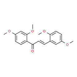 (2E)-1-(2,4-dimethoxyphenyl)-3-(2,5-dimethoxyphenyl)prop-2-en-1-one结构式