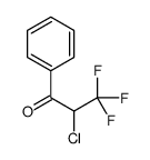 2-chloro-3,3,3-trifluoro-1-phenylpropan-1-one结构式