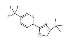 2-[(4S)-4-tert-Butyl-4,5-dihydro-2-oxazolyl]-5-(trifluoromethyl)pyridine Structure