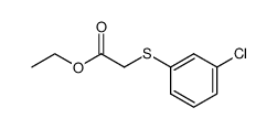 ethyl 2-(3-chlorophenylthio)acetate Structure