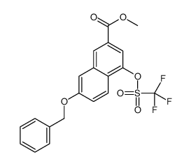 methyl 7-phenylmethoxy-4-(trifluoromethylsulfonyloxy)naphthalene-2-carboxylate Structure