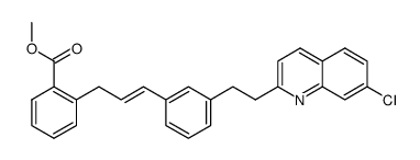 methyl 2-(3-(3-(2-(7-chloro-2-quinolinyl)ethyl)phenyl)-2propenyl)benzoate结构式