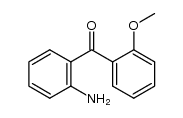 (2-aminophenyl)(2'-methoxyphenyl)methanone结构式