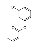 (3-bromophenyl) 3-methylbut-2-enoate Structure