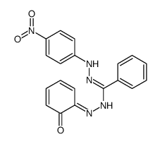 N'-(4-nitroanilino)-N-[(6-oxocyclohexa-2,4-dien-1-ylidene)amino]benzenecarboximidamide结构式