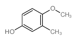 4-甲氧基-3-甲基苯酚结构式