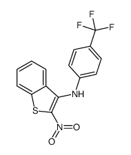 2-nitro-N-[4-(trifluoromethyl)phenyl]benzothiophen-3-amine Structure