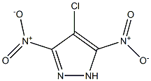 4-chloro-3,5-dinitro-1H-pyrazole结构式