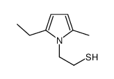 2-(2-ethyl-5-methyl-pyrrol-1-yl)ethanethiol结构式