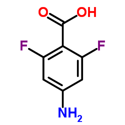 4-氨基-2,6-二氟苯甲酸结构式
