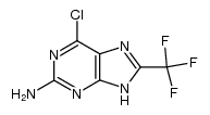 2-amino-6-chloro-8-(trifluoromethyl)purine Structure