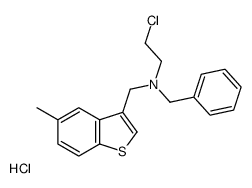 N-benzyl-2-chloro-N-[(5-methyl-1-benzothiophen-3-yl)methyl]ethanamine,hydrochloride Structure