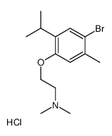 2-(4-bromo-5-methyl-2-propan-2-ylphenoxy)-N,N-dimethylethanamine,hydrochloride结构式