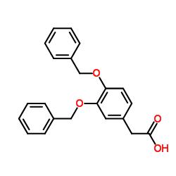 [3,4-Bis(benzyloxy)phenyl]acetic acid Structure