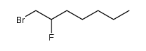 1-Bromo-2-fluoroheptane结构式