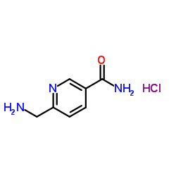 6-(Aminomethyl)nicotinamide hydrochloride (1:1)结构式