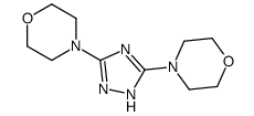 4-(3-morpholin-4-yl-1H-1,2,4-triazol-5-yl)morpholine Structure