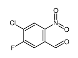 4-chloro-5-fluoro-2-nitrobenzaldehyde Structure
