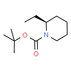 (S)-2-乙基哌啶-1-羧酸叔丁酯结构式