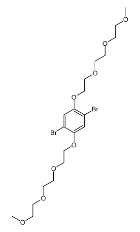1,4-dibromo-2,5-bis[2-[2-(2-methoxyethoxy)ethoxy]ethoxy]benzene Structure