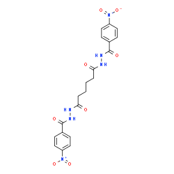 N'1,N'6-Bis(4-nitrobenzoyl)hexanedihydrazide Structure