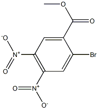 2-Bromo-4,5-dinitro-benzoic acid methyl ester结构式