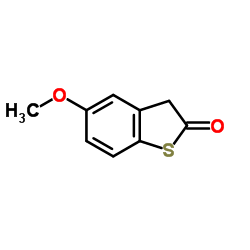 5-Methoxy-1-benzothiophen-2(3H)-one结构式